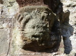 FZ003742 Denbigh Castle lions head sculpture.jpg